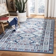 thumbnail image 2 of SAFAVIEH Kazak Jancis Geometric Area Rug, Blue/Grey, 6'7" x 6'7" Square, 2 of 11