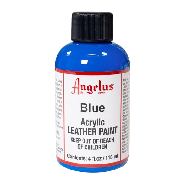 Pintura acrílica para cuero Angelus, 118 ml (paquete de 1), azul