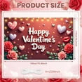 thumbnail image 2 of Red Theme Valentine's Banner Heart Shape Love Display Rose Decor Romantic  Heart Backdrop for Valentine's Party Romantic Date Anniversary Celebration, 2 of 8