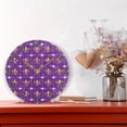 thumbnail image 6 of GZHJMY Mardi Gras Wall Clock, Silent Non Ticking Battery Operated Round Clock for Kitchen Office School Home Decorative, 6 of 7