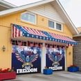thumbnail image 5 of American Flag 250 Year Anniversary Garage Door Cover Banner 7 x 16 FT, Blue Red Eagle Garage Door Curtains Backdrop with Grommets for Indoor Outdoor Wall Party Porch Yard Decorations Background, 5 of 8