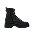 thumbnail image 3 of Steve Madden Womens Tornado Leather Lace-Up Combat Boots Black 6 Medium (B,M), 3 of 5