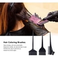 thumbnail image 3 of 3 Pieces Hair Coloring Brush Ergonomic Black Hair Coloring Brush for Barber Salon, 3 of 5