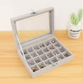 thumbnail image 5 of Jewelery Box With 24 Compartments, Jewelery Chest, Display With Clear Glass, 5 of 5