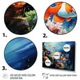 thumbnail image 3 of Designart "Marine Wonders Aquariums VIII" Nautical & Beach Metal Wall Décor Set, 3 of 5