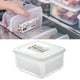thumbnail image 2 of Contenedor sellado para guardar alimentos frescos, de grado alimenticio, para refrigerador y congelador, para organizar la despensa, 2 of 5