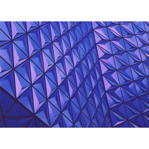 Ahgly Company Machine Washable Indoor Rectangle Transitional Cobalt Blue Area Rugs, 4' x 6'