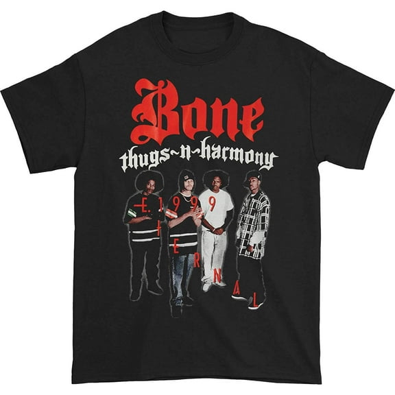 Bone Thugs-N-Harmony Men's E 1999 T-Shirt Black X-Large | Licensed Control Industry Merchandise