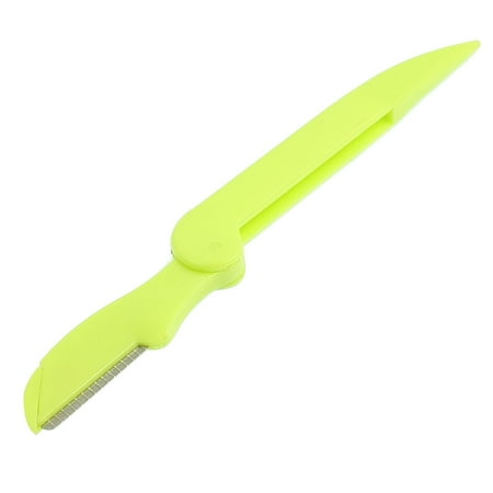 Unique Bargains Foldable Hair Shaver Trimmer Eyebrow Razor Shaper Green