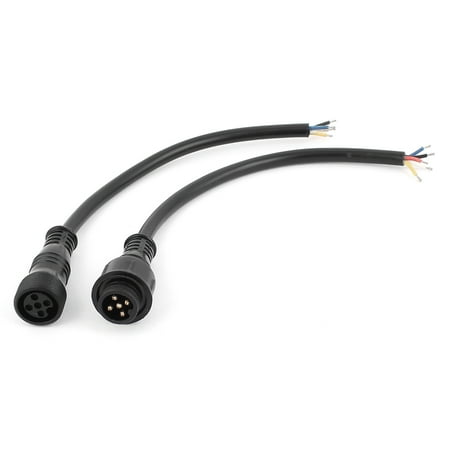 UPC: 0712145581947 | Pair 5 Pin Male to Female Plug Waterproof Connector Cable for Light Strips