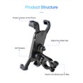 thumbnail image 4 of Wosthever Soporte de teléfono para manillar de bicicleta, estante de almacenamiento profesional, piezas de montaje para teléfono móvil, soporte Ciclismo Wosthever OD027705-00B, 4 of 6