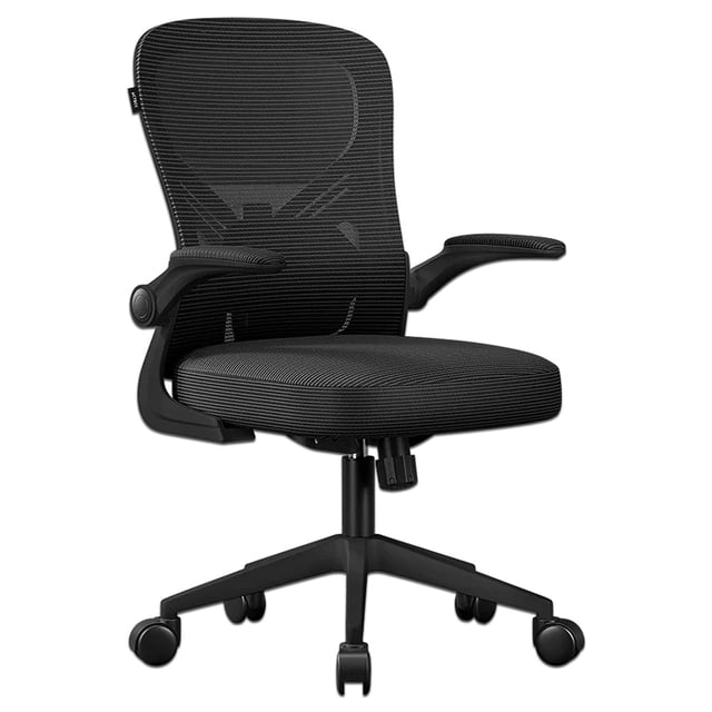 Silla de Oficina Acteck Flux Base EC343, Reposabrazos Abatibles, Soporta hasta 100Kg, Color Negro