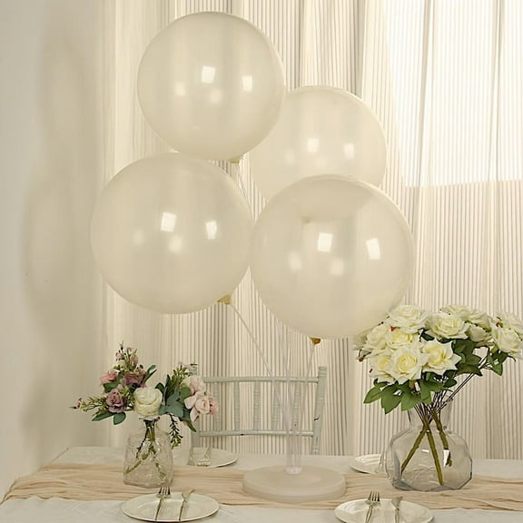 BalsaCircle 10 Clear 18 in Round Latex Biodegradable Balloons Wedding Reception Events Graduation Birthday Party Decorations Supplies