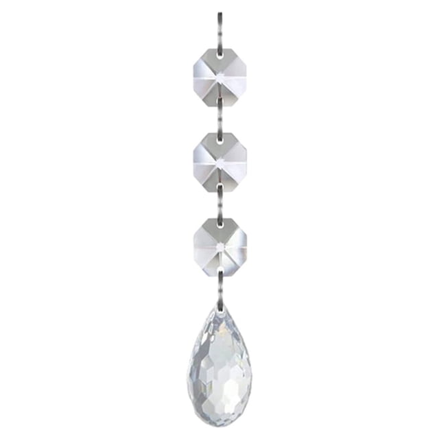 Wosthever 30 pack/lote guirnalda de cristales colgantes decoración para fiesta de Navidad de boda adornos de árbol de luz colgante colgante largo 30 Uds.