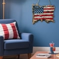 thumbnail image 5 of pdqouc "Independence Day Themed Wooden Flag Style Wall Hanging Decor Rustic American Flag Design Ideal for Independence Day Party Memorial Day Home Door Wall Decor 8 X 7.5 Inches", 5 of 6