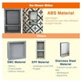 thumbnail image 3 of Ready For Tile Waterproof Leak Proof 16" x 14" Bathroom Recessed Shower Niche - Single Bathroom Shelf Organizer Storage For Shampoo & Toiletry Storage STR-1614 - Flush Mount Installation, 3 of 8