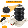 thumbnail image 3 of 3 Ton/6600Lbs Triple Bag Air Jack, Fast Lifting Pneumatic Car Repair Inflatable Bladder Jack with Half Round Hand, Lift Up to 15.75 inch, 3 of 9