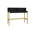 thumbnail image 4 of Manhattan Comfort Bowery Mid-Century Solid Wood Desk in Black/Oak, 4 of 4