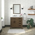 thumbnail image 2 of Ove Decors Tahoe 36 W x 21" D Freestanding Bathroom Vanity with Sink and Mirror, Almond Latte, 2 of 17