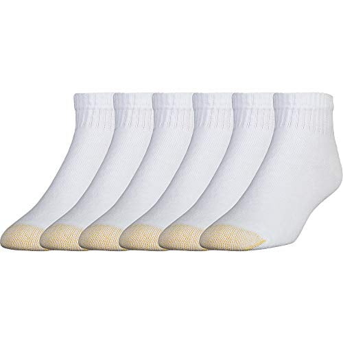 Gold Toe 656SX Men's 6-Pack Low Cut Sport Liner Socks Black for sale online 