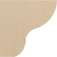 thumbnail image 3 of 6"W x 12"D x 12"H Classic Greensboro Rough Cedar Woodgrain TimberThane Corbel, Primed Tan, 3 of 6