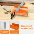 thumbnail image 6 of Ikoopy Mitre Box with Saw for Woodworking Cuts at 22.5° 45° and 90° Angles Orange Plastic Mitre Box and SK5 Steel Saw Set for Cutting Wood, 6 of 11