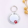 thumbnail image 7 of SPRING PARK 25mm Personalized Dog Tags Pet ID Name Custom Engraved Cat Puppy Tag Paw, 7 of 7
