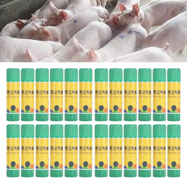 Livestock Marker Crayon for Pig Sheep Cow Cattle, Clear & Stable, Convenient Pig Skin Marking, ABS Material, Safe Use