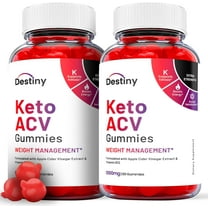 (2 Pack) Destiny Keto ACV Gummies - Apple Cider Vinegar Supplement for Weight Loss - Energy & Focus Boosting Dietary Supplements for Weight Management & Metabolism - Fat Burn - 120 Gummies