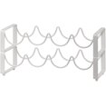 thumbnail image 1 of Modular Wine Rack - Stackable Bottle Holder Countertop Wine Storage Shelf for Cellar,Kitchen,Dining Room(Black/White), 1 of 1