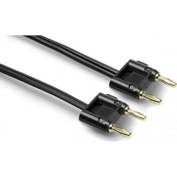 Hosa SKZ-610BB Speaker Cable Hosa Dual Banana to Same 10 foot Black