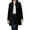 Black a1, variant on Overcoat for Women Mid-Long Stand Collar Single Breasted Wool Coat Dressy Casual Lightweight Jackets Long Sleeve Trench Coats