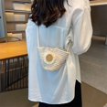 thumbnail image 2 of Bolso Bandolera Pequeño Hombro para Mujer Paja Con Flores Viajes Y, 2 of 9