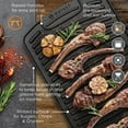 thumbnail image 6 of Outset Reversible Cast Iron Griddle, 18” x 10” x 0.75”, 6 of 6