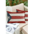 thumbnail image 6 of Pack of 2 Outdoor Pillow Covers, Puerto Rico Flag Patriot Vintage Wooden Board Text Waterproof Square Throw Pillowcase Cushion Decorative Pillow Covers for Couch Patio Tent, 20x12 in, 6 of 6