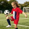 thumbnail image 5 of Loopsun Kids Boys Girls Summer Sets Fast Dry Training Short Sleeve Pocket Shorts Sets, 5 of 5