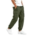 thumbnail image 5 of Falkdiz Sport Pants for Boys Cargo Joggers Pockets Drawstring Winter Pantalones Trendy Relaxed fit Boys Trousers Elastic Waist, Army Green, Size: 9-10 Years, 5 of 8