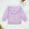 thumbnail image 6 of Kids' Hooded Sweatshirt Full Zip Casual Hoodies Jacket with Pockets Toddler Boys Girls Basic Outerwear 0-6T, 6 of 6