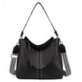 thumbnail image 1 of Bolso Hobo Montana West MWC-128ABK de piel vegana para mujer, 1 of 6