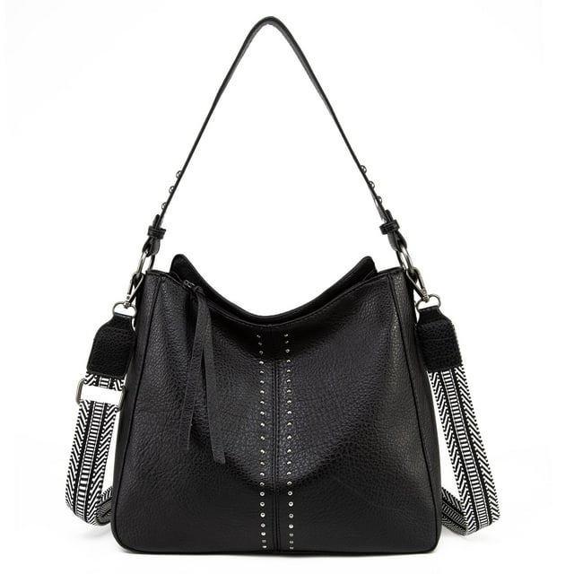 Bolso Hobo Montana West MWC-128ABK de piel vegana para mujer