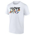 thumbnail image 2 of Men's White New York Islanders Love Wins T-Shirt, 2 of 3