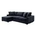 thumbnail image 1 of Kova Sofa Bed Chaise - LAF - Sectional - Navy, 1 of 3