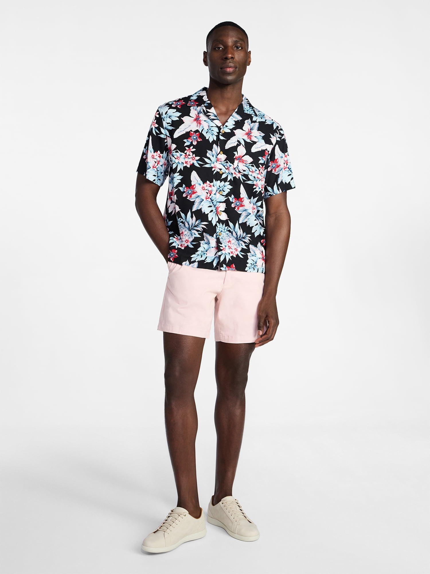 George Men's & Big Men's Modern Fit Flat Front Shorts, 5", 7", 9" Inseams, Sizes 28-54