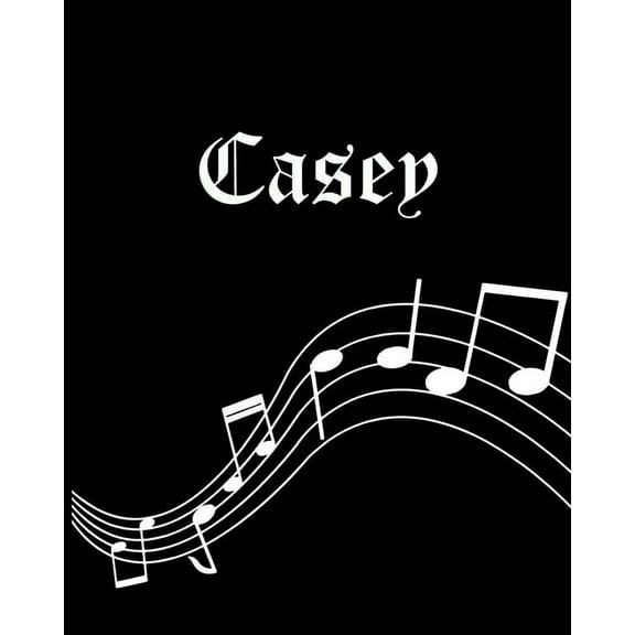 Casen : Sheet Music Note Manuscript Notebook Paper - Personalized Custom First Name Cover - Musician Composer Instrument Composition Book - 12 Staves a Page Staff Line Notepad & Notation Guide - Create, Compose & Write Creative Songs (Paperback)