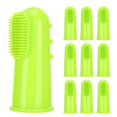 thumbnail image 2 of 10PCS Silicone Soft Pet Finger Toothbrush Green Teeth Cleaning Tool for Cats Dogs(Green ), 2 of 9
