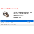 thumbnail image 2 of Starter - Compatible with 2003 - 2006 Chevy Avalanche 1500 VIN Z 2004 2005, 2 of 2