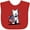 Red, variant on Inktastic US Flag Westie Boys or Girls Baby Bib