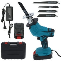 Reciprocating Saw Cordless, 15000mAh Battery Power Cordless Saw, 0-3000 SPM Variable Speed, 4 Saw Blades & Fast Charger Electric HandHeld Saws for Wood/Metal/PVC Cutting