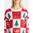 thumbnail image 4 of Holiday Time Women's Embellished Pullover Christmas Sweater, Midweight, Sizes XXS-XXXL, 4 of 5