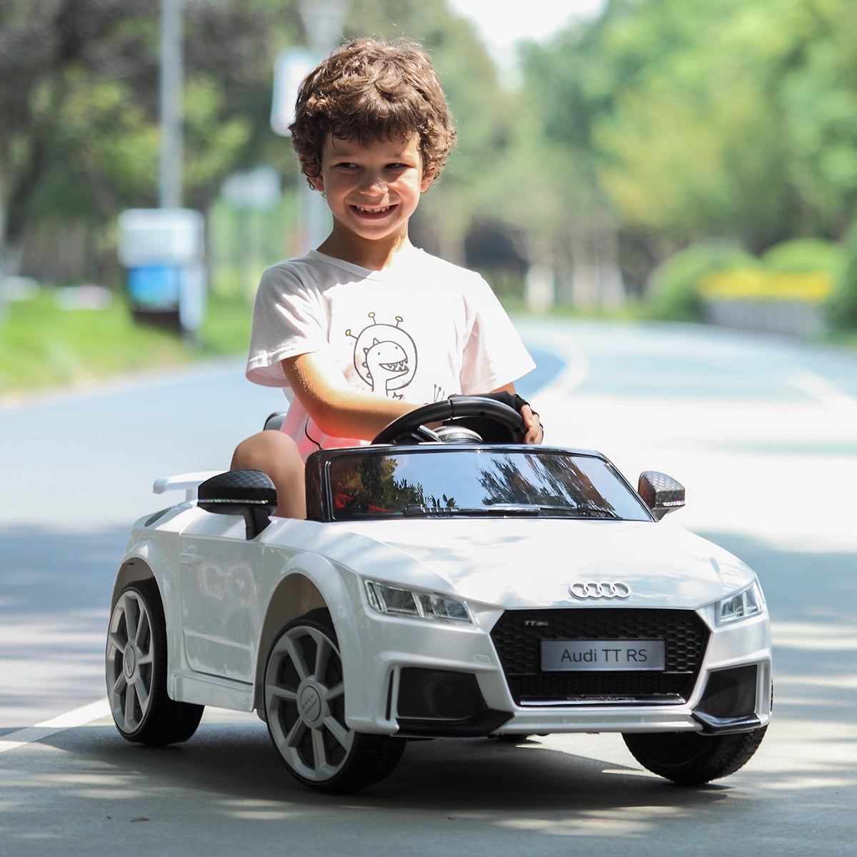 licensed audi tt rs 12v children's ride on car with 2.4 g remote